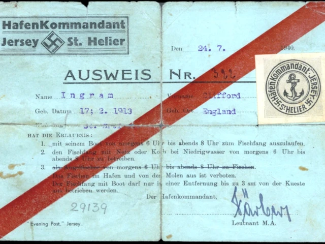 German issued fishing permit